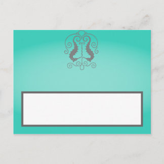 Tarjeta de lugar grabable Ancla de caballete de ma