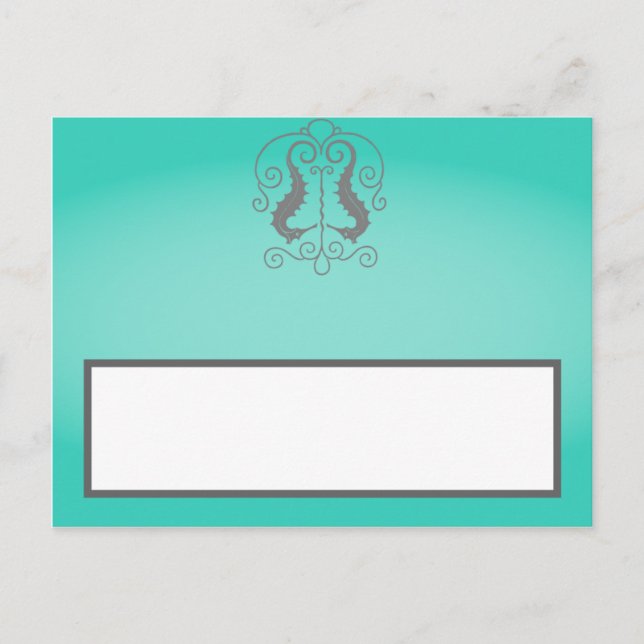 Tarjeta de lugar grabable Ancla de caballete de ma (Anverso)