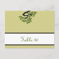 Tarjeta de lugar grabable Bonsai Tree Oli