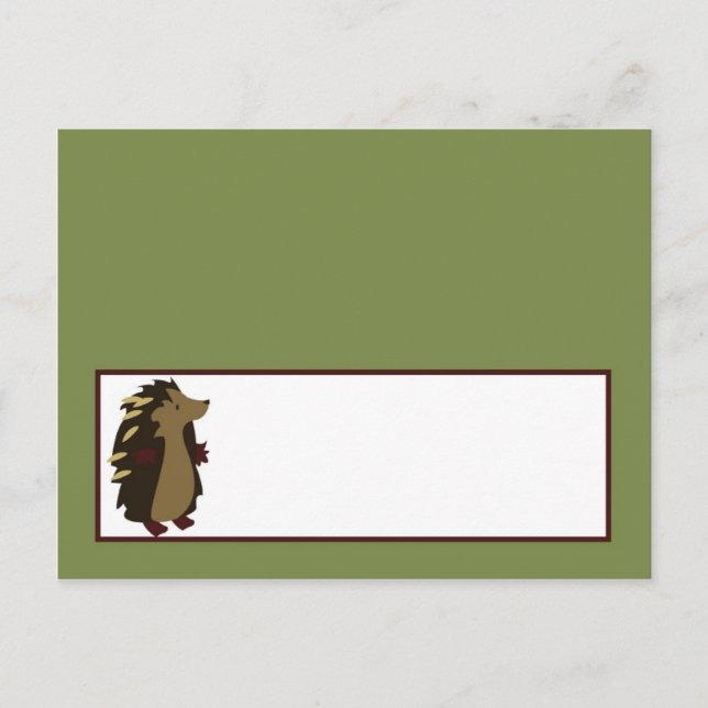 Tarjeta de lugar grabable embellecida madera de bo (Anverso)