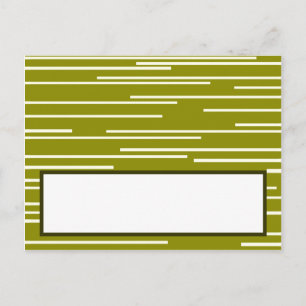 Tarjeta de lugar grabable Green Pear Fruth Strips