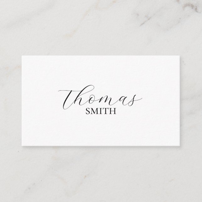 Tarjeta de lugar minimalista (Anverso)