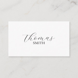 Tarjeta de lugar minimalista