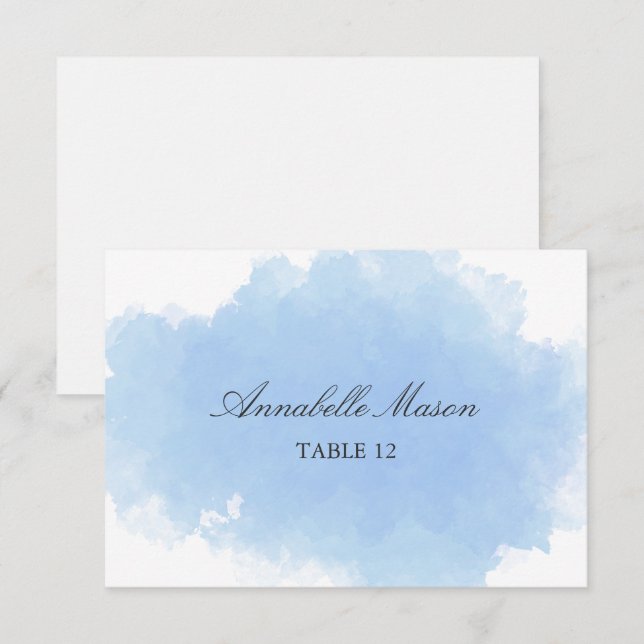 Tarjeta de lugar | Niebla Azul (Anverso / Reverso)