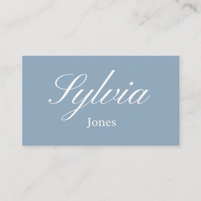 Tarjeta de lugar para mesa de boda y compromiso az (Anverso)