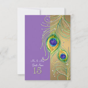 Tarjeta de lugar personalizada para la pluma de pa