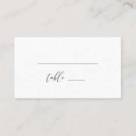 Tarjeta de lugar plegado Boda rústico moderno