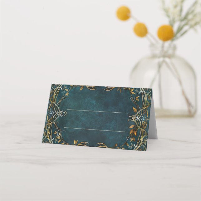 Tarjeta de lugar plegado de fantasía (Anverso)