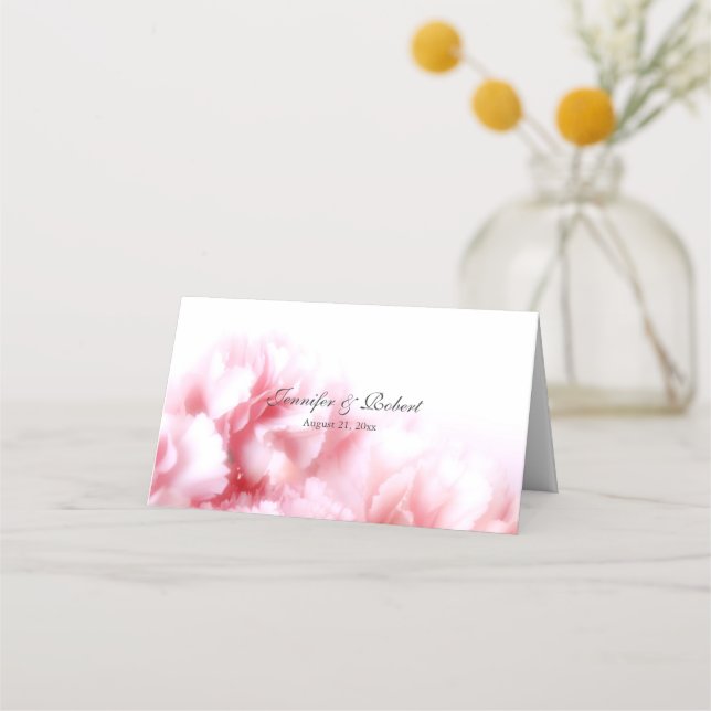 Tarjeta de lugar plegado del Boda de los claveles  (Reverso)