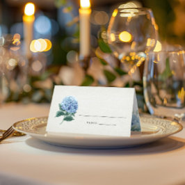 Tarjeta de lugar plegado SINI Blue Hydrangea