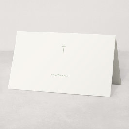 Tarjeta de lugar religioso o etiqueta de buffet de