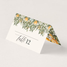 Tarjeta de lugar rústico moderno y botánico de Cit