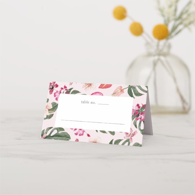 Tarjeta de lugar tropical (Anverso)