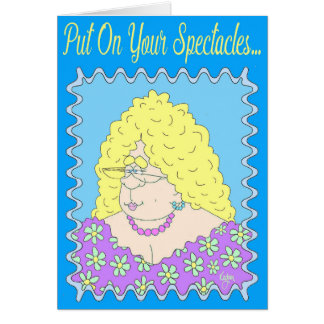 Tarjeta DE LUJO de la SEÑORA cumpleaños