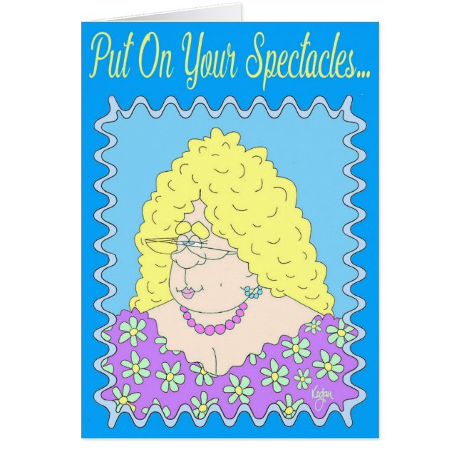 Tarjeta DE LUJO de la SEÑORA cumpleaños (Frente)