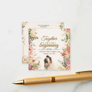 Tarjeta de lujo editable para invitación de boda