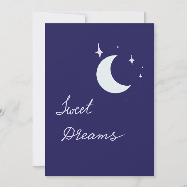 Tarjeta de luna de dulces sueños (Anverso)