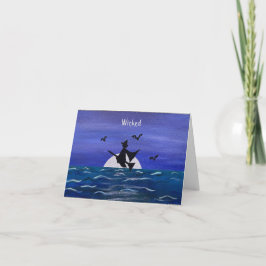 Tarjeta de luna del Océano Brujero malvado (fronta