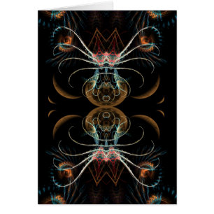 Tarjeta de luna Fractalphee