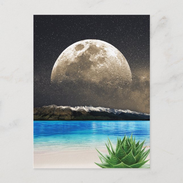 Tarjeta de Luna y Playa (Anverso)