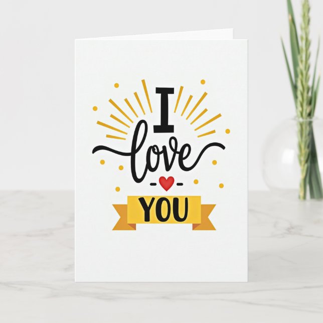 Tarjeta de Lunares con 'Te Amo' (Anverso)