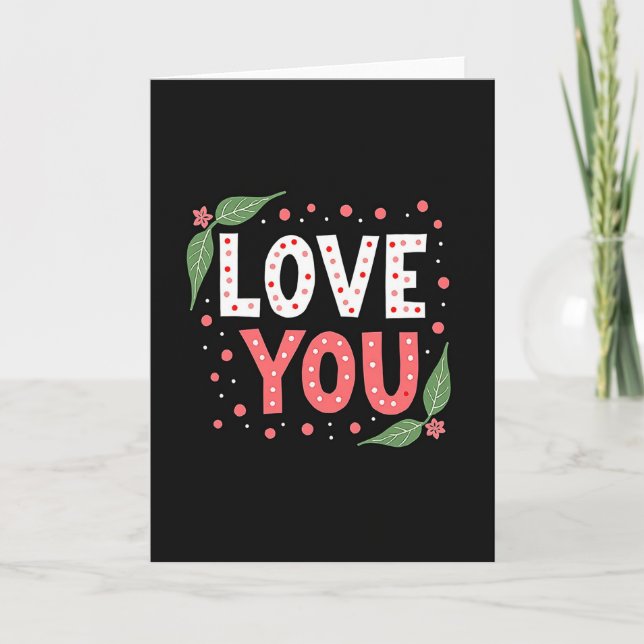 Tarjeta de lunares de amor (Anverso)