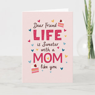 Tarjeta de Lunares de la Mamá Más Dulce