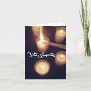 Tarjeta de luz de velas
