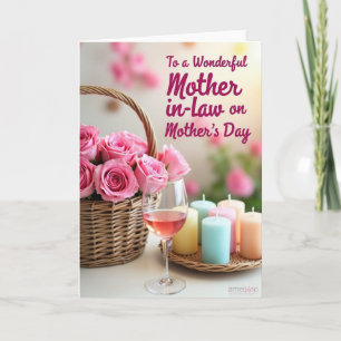 Tarjeta de Luz del Día de la Madre Elegante