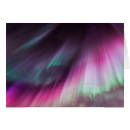 Tarjeta de luz norte de bonito