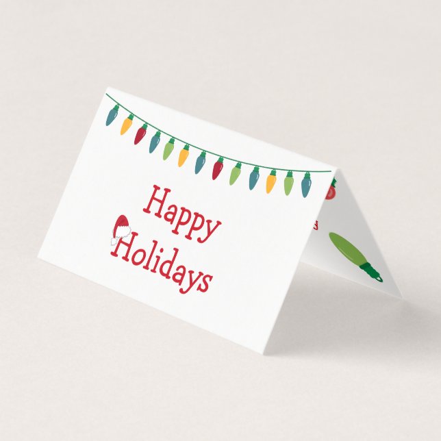 Tarjeta de luz para navidades #HolidayZ (Anverso)