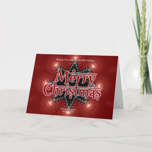 Tarjeta de luz Star para navidades (Anverso)