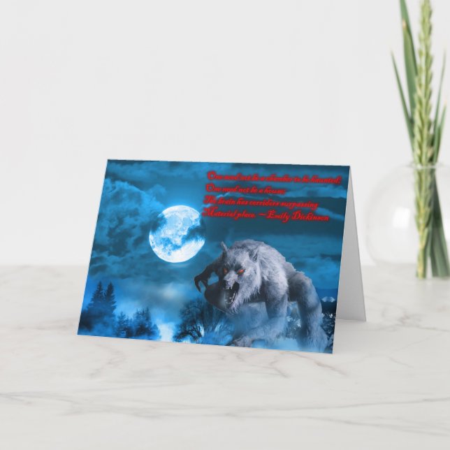 Tarjeta de Lycan Halloween (Anverso)