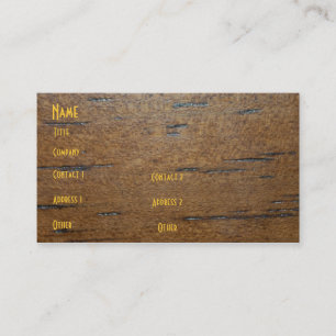 Tarjeta de madera del perfil del grano