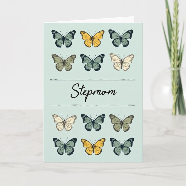 Tarjeta de Madrastra Mariposa Acuática (Anverso)