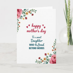 Tarjeta de Madre Amada Más Allá de las Palabras