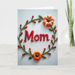 Tarjeta de Madre de Enredaderas Florales