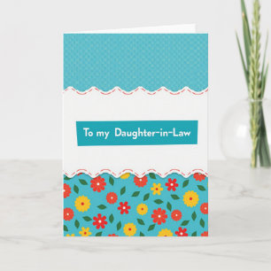 Tarjeta de Madre de Flores Escarlatas