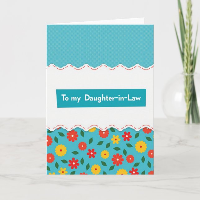 Tarjeta de Madre de Flores Escarlatas (Anverso)