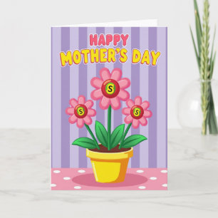 Tarjeta de Madre de Flores Hermosas