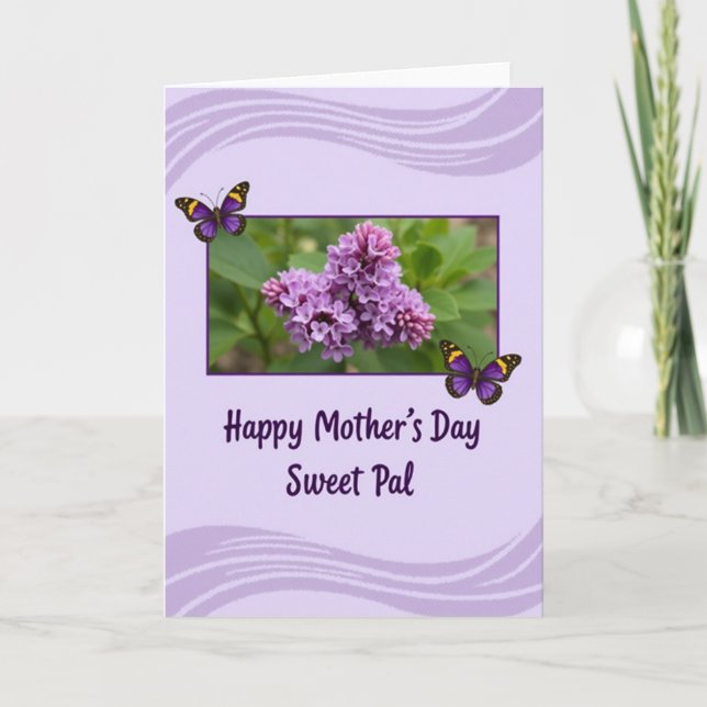 Tarjeta de Madre Flor de Lavanda (Anverso)