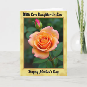 Tarjeta de Madre Flor de Melocotón Tierna