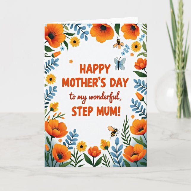 Tarjeta de Madre Flor de Naranja (Anverso)