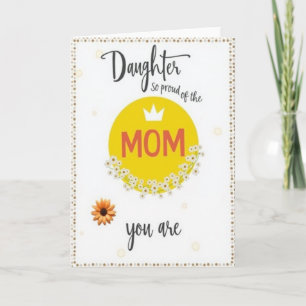Tarjeta de Madre Hijas Florales