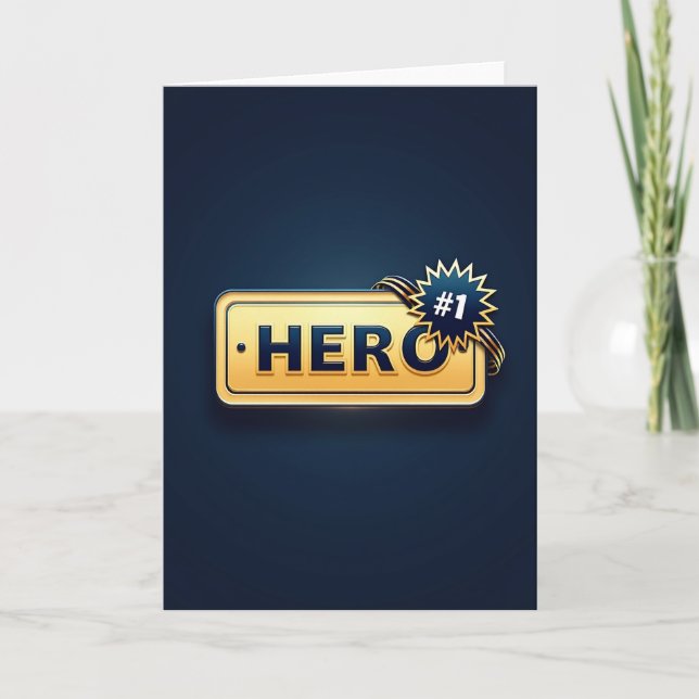 Tarjeta de Madre Número Uno Héroe (Anverso)