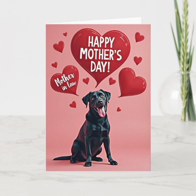 Tarjeta de Madres Amantes Retriever (Anverso)