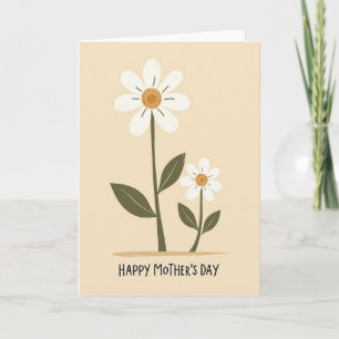 Tarjeta de Madres Chevron Blossom