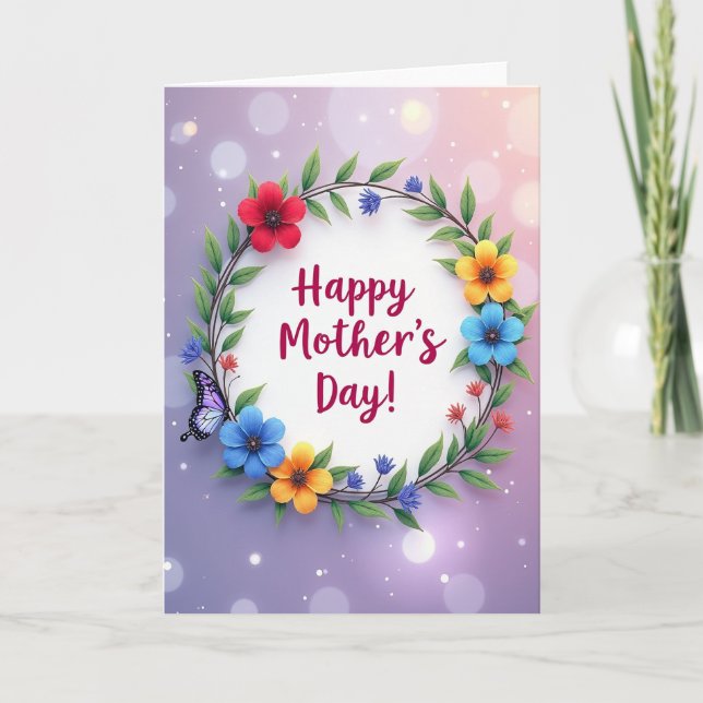 Tarjeta de madres Crimson Blossom (Anverso)