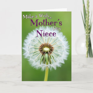 Tarjeta de Madres de Cabezas de Semillas Florales