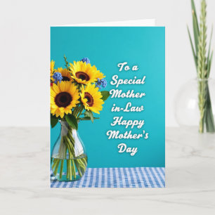 Tarjeta de Madres de Flor Amarilla Dulce